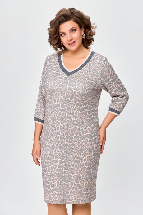 Платье Swallow 686.2 леопард размер 48-60 #4