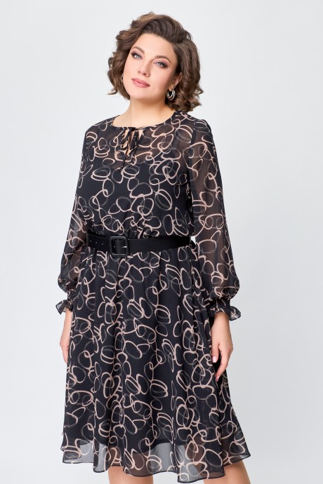 Платье Swallow 715 черный размер 48-58 #2