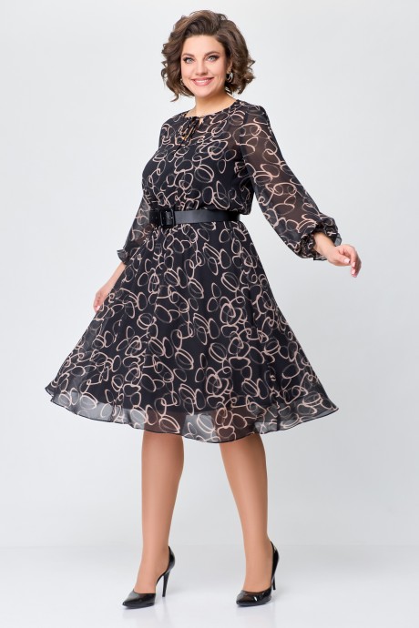 Платье Swallow 715 черный размер 48-58 #3