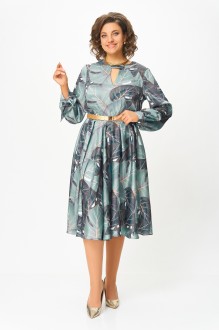 Платье Swallow 707 .1 Принт тропические листья #1