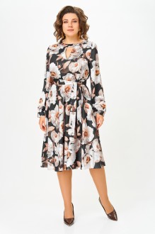 Платье Swallow 707 .2 черный, принт