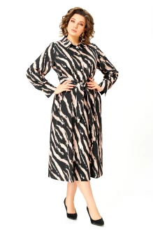 Платье Swallow 887 .2 Черный, принт разводы