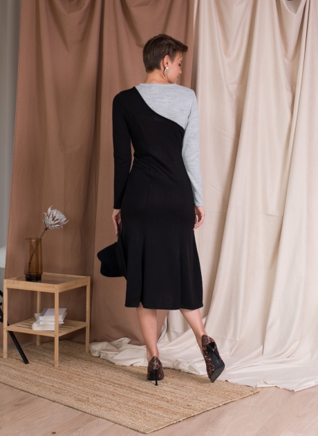 Платье MUA 5-53T черно-серый размер 42-46 #3