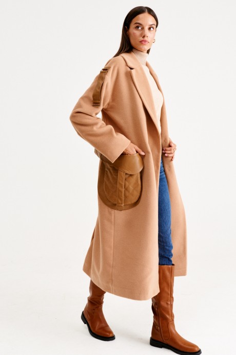 Пальто MUA 42-283 коричневый размер 42-46 #1