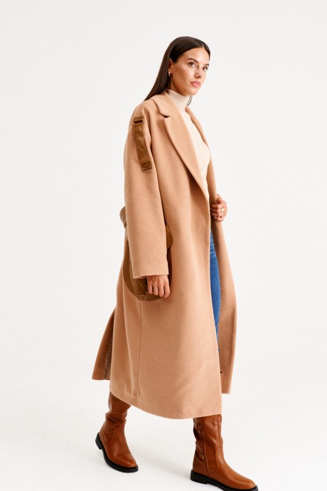 Пальто MUA 42-283 коричневый размер 42-46 #8