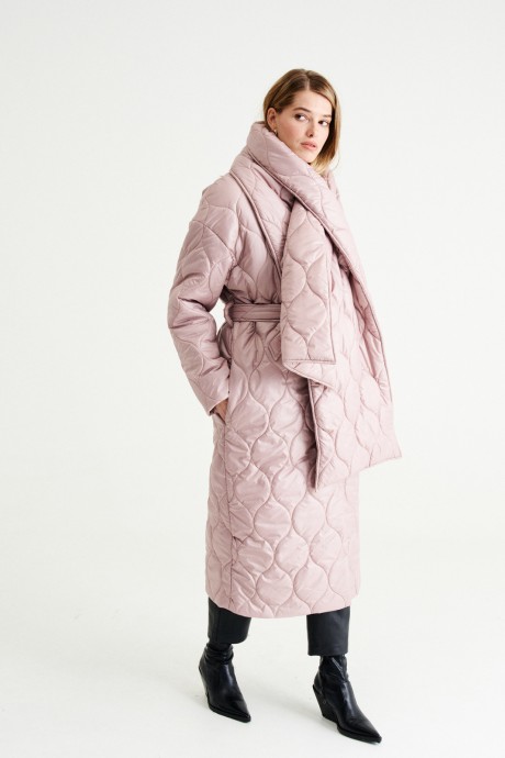 Пальто MUA 43-113 розовый размер 42-46 #2
