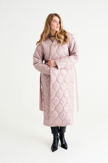 Пальто MUA 43-113 розовый размер 42-46 #4