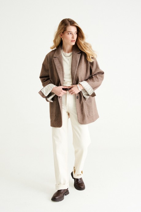 Жакет (пиджак) MUA 42-173 коричневый размер 42-46 #1