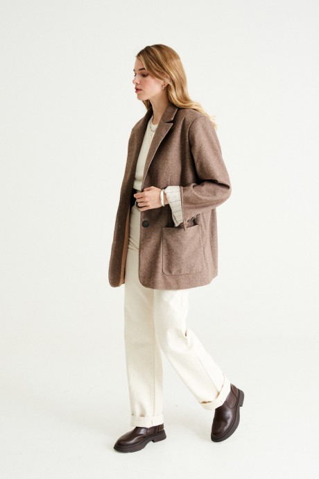 Жакет (пиджак) MUA 42-173 коричневый размер 42-46 #3