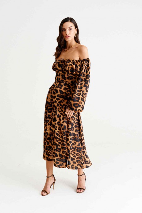 Платье MUA 43-223 леопард размер 42-46 #2