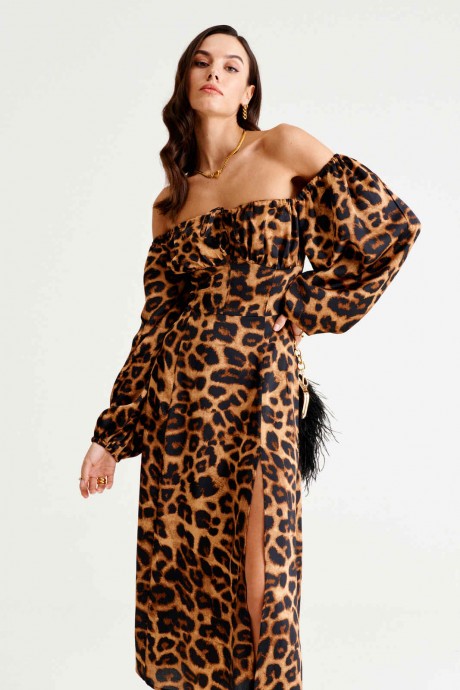 Платье MUA 43-223 леопард размер 42-46 #6