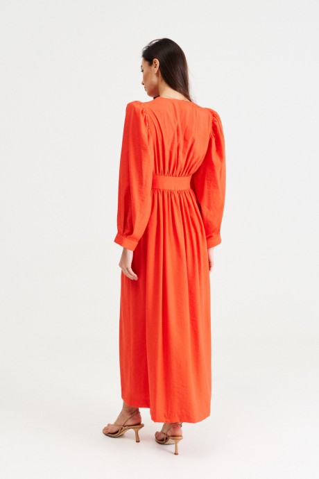 Платье MUA 46-153 оранжевый размер 42-46 #6