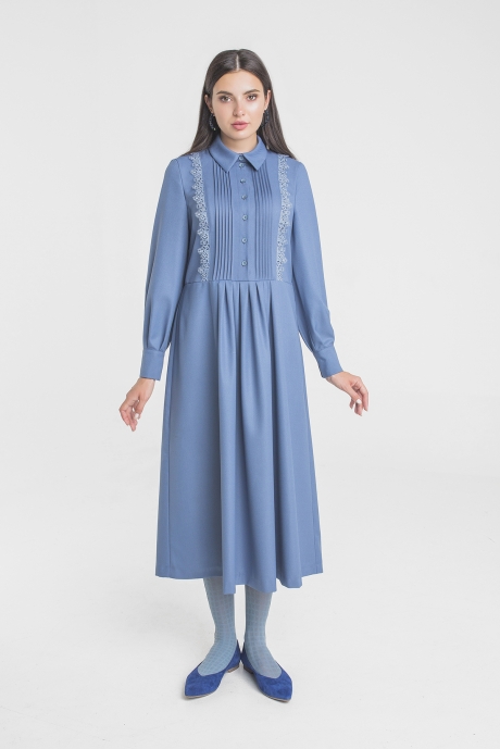 Платье ELLETTO LIFE 1723 синий размер 44-48 #1