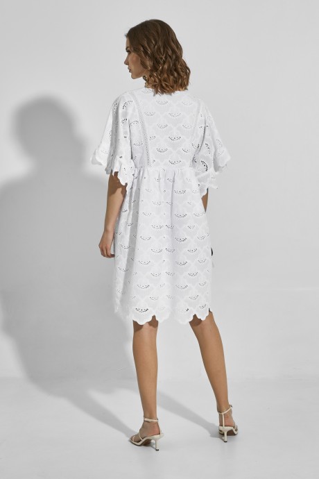 Платье ELLETTO LIFE 1825 белый размер 42-48 #3