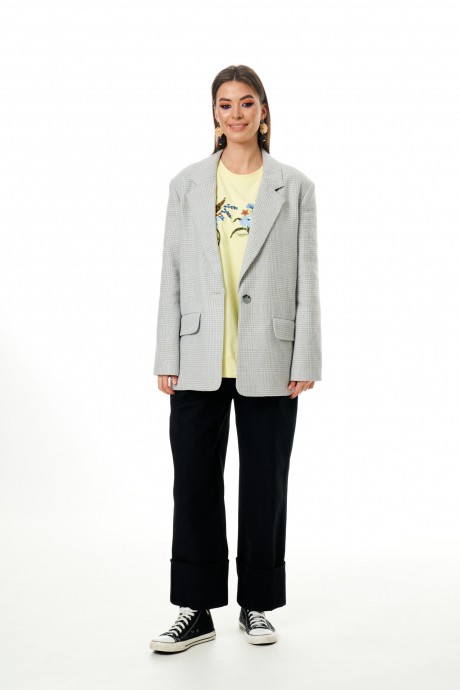 Жакет (пиджак) ELLETTO LIFE 3630.1 серый размер 42-54 #5