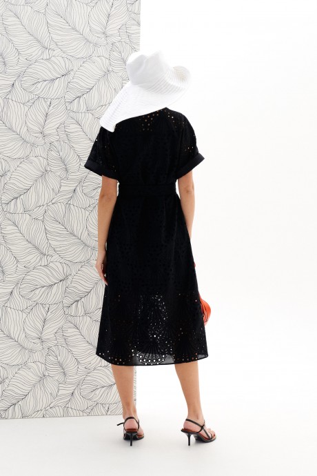 Платье ELLETTO LIFE 1953.1 черный размер 42-50 #6