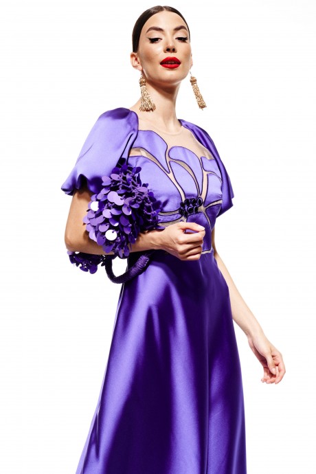 Вечернее платье ELLETTO LIFE 1975.1 фиолетовый размер 42-48 #5