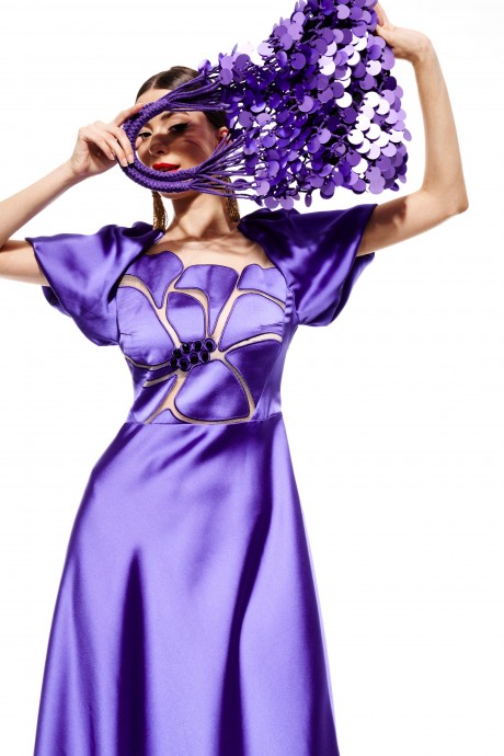 Вечернее платье ELLETTO LIFE 1975.1 фиолетовый размер 42-48 #6