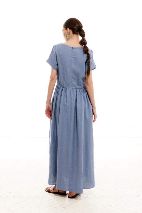 Платье ELLETTO LIFE 1003 сине-голубой размер 42-54 #6