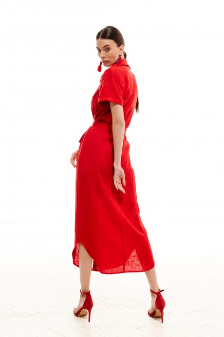 Платье ELLETTO LIFE 1996 красный размер 42-50 #6