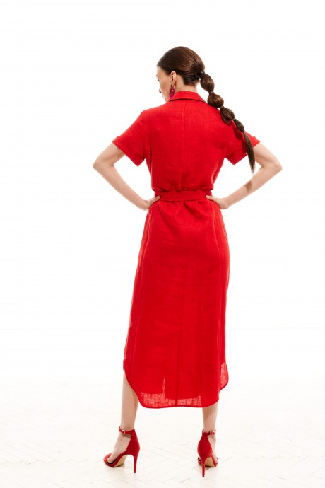 Платье ELLETTO LIFE 1996 красный размер 42-50 #7
