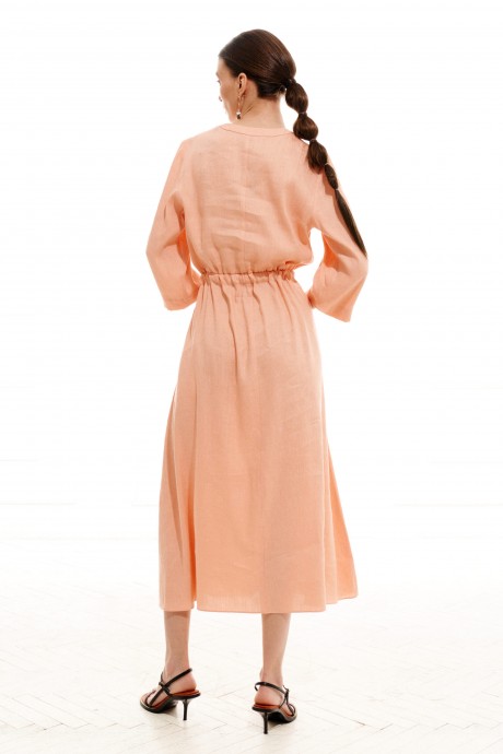 Платье ELLETTO LIFE 1994 персиковый размер 44-52 #6