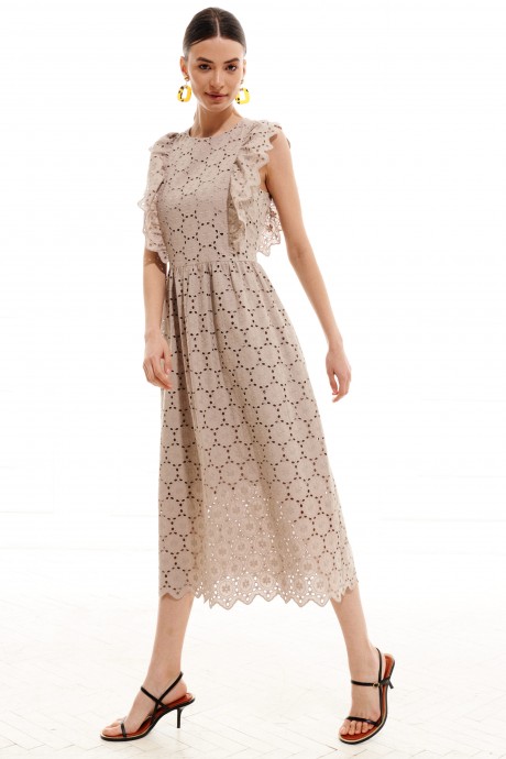 Платье ELLETTO LIFE 1011 серый размер 42-48 #3