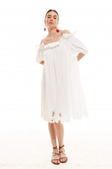 Платье ELLETTO LIFE 1019 белый #1