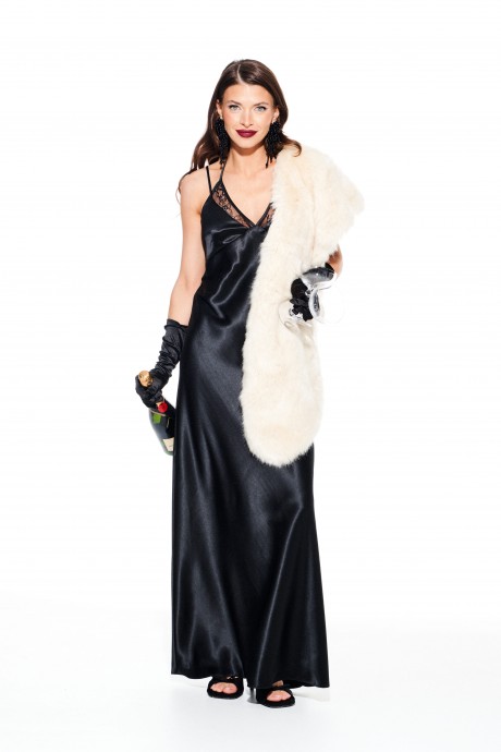 Вечернее платье ELLETTO LIFE 1113 черный размер 42-46 #1