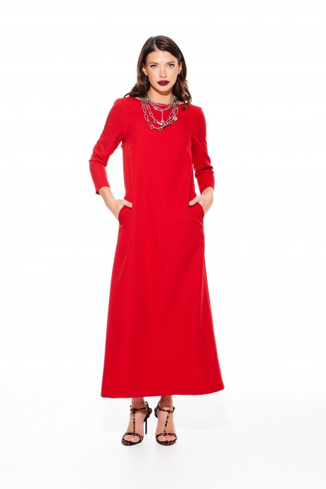 Вечернее платье ELLETTO LIFE 1117 красный размер 46-54 #3