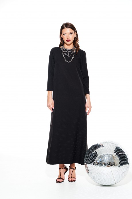 Вечернее платье ELLETTO LIFE 1117 черный размер 46-54 #2