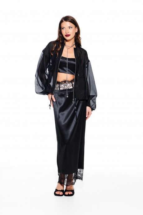 Юбка ELLETTO LIFE 2368 черный размер 42-46 #1