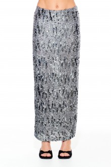 Юбка ELLETTO LIFE 2371 серебро #1