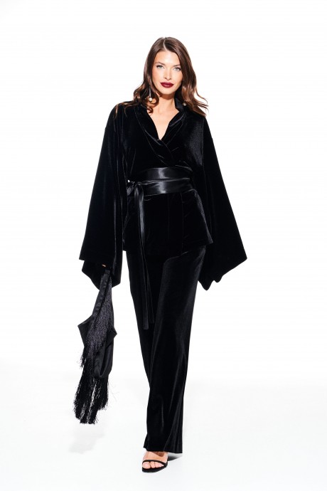 Кардиган ELLETTO LIFE 3917 черный размер 42-52 #3