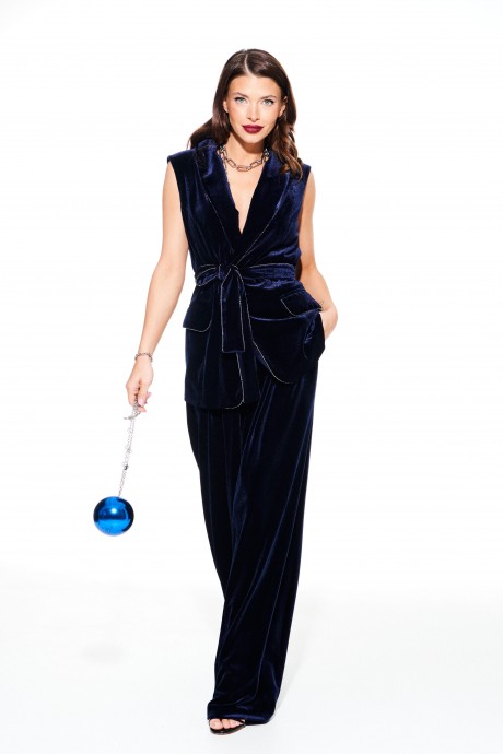 Жилетка ELLETTO LIFE 3918 синий размер 42-52 #5