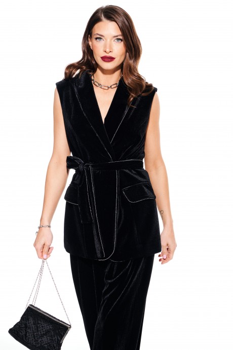 Жилетка ELLETTO LIFE 3918 черный размер 42-52 #4