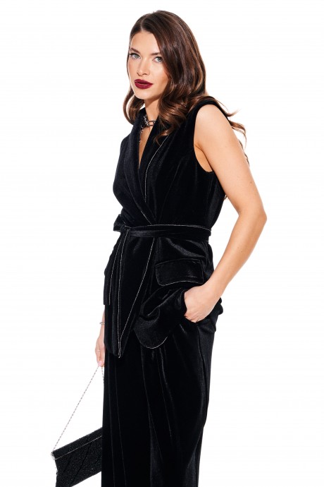 Жилетка ELLETTO LIFE 3918 черный размер 42-52 #5