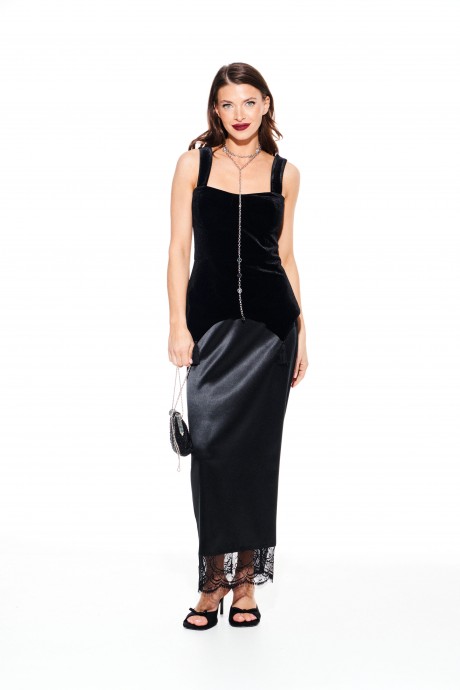 Топ ELLETTO LIFE 3919 черный размер 42-48 #3