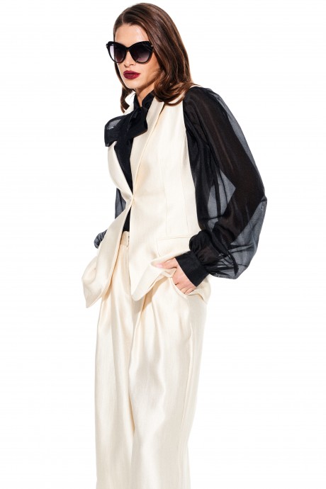 Жилетка ELLETTO LIFE 3922 сливочный размер 42-50 #2