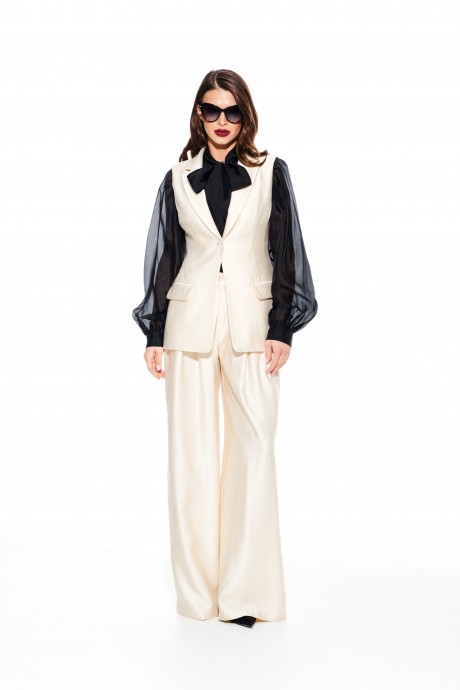 Жилетка ELLETTO LIFE 3922 сливочный размер 42-50 #3