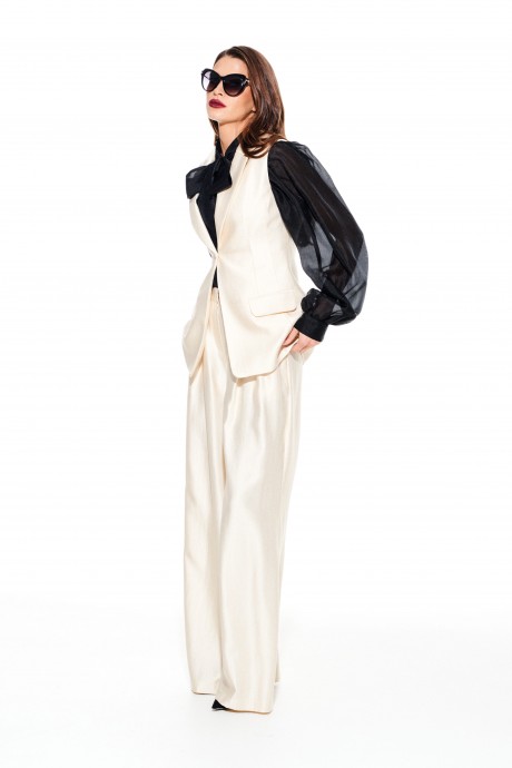 Жилетка ELLETTO LIFE 3922 сливочный размер 42-50 #7