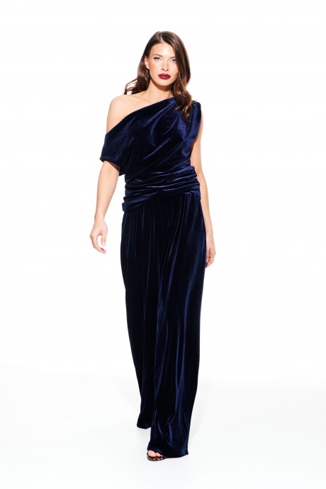 Блузка ELLETTO LIFE 3923 синий размер 44-52 #6