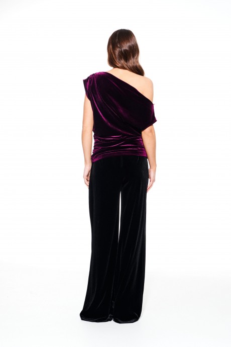 Блузка ELLETTO LIFE 3923 баклажан размер 44-52 #7