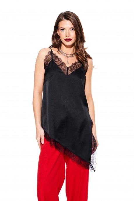 Блузка ELLETTO LIFE 3924 черный размер 42-52 #2