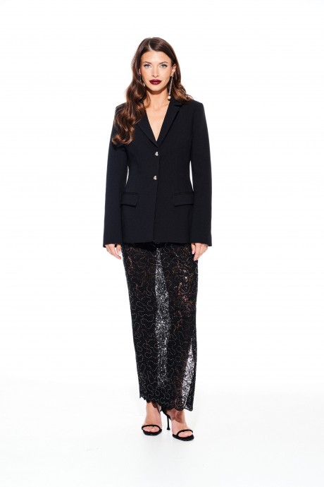 Жакет (пиджак) ELLETTO LIFE 3928 черный размер 42-48 #4