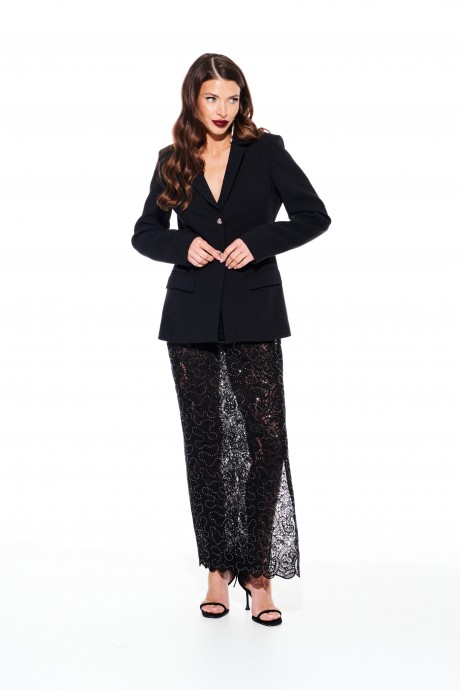 Жакет (пиджак) ELLETTO LIFE 3928 черный размер 42-48 #5