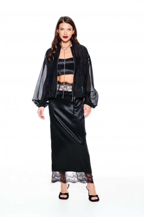 Блузка ELLETTO LIFE 3932 черный размер 42-52 #7