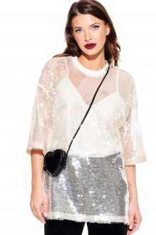 Блузка ELLETTO LIFE 3936 молочный #1