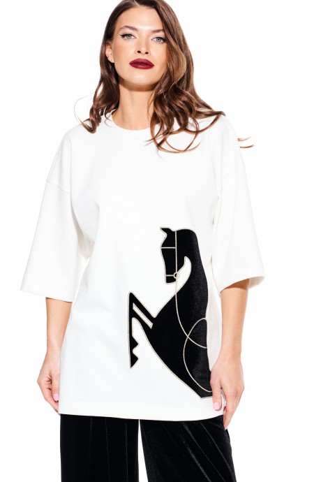 Футболка ELLETTO LIFE 3937 белый размер 42-54 #2