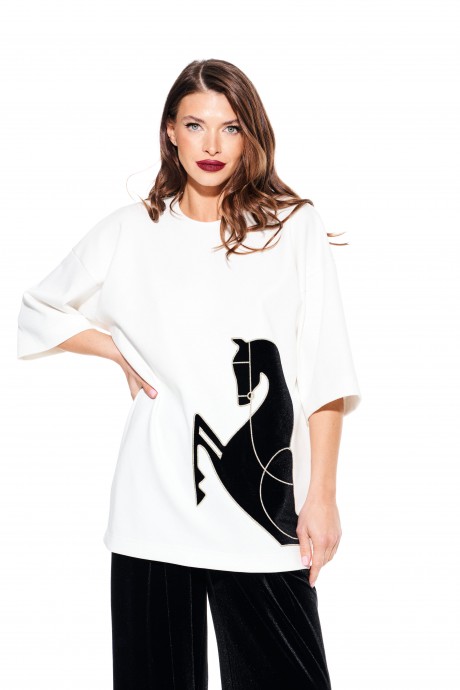 Футболка ELLETTO LIFE 3937 белый размер 42-54 #3